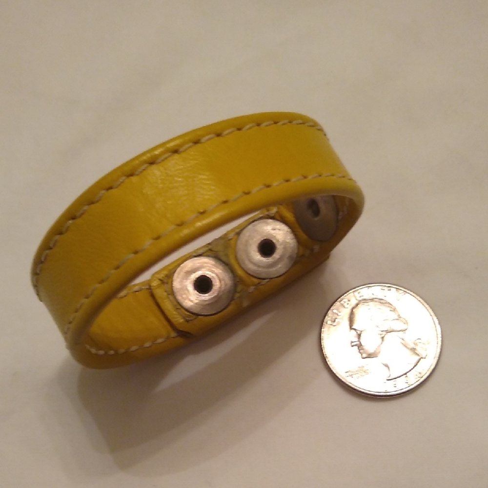 Yellow Leather C-Ring